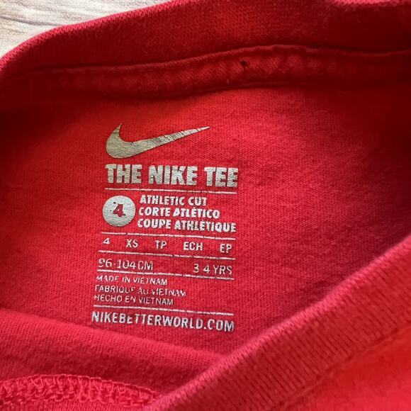 Nike Red Long Sleeve Graphic Tee - Picture 4 of 5